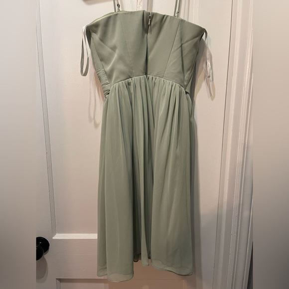 Bill Levkoff Strapless Dress - pistachio color -Size 4 - Picture 11 of 11